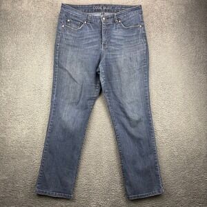 CODE BLEU Women's Gwen Straight Leg Jeans Dark Wash Size 14/31